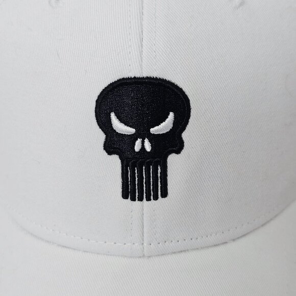 Volvik Men's Marvel Punisher White & Black Strap Back Baseball Cap One Size NWTF - Picture 3 of 11